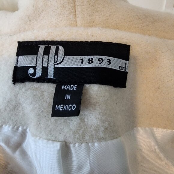 Vtg Size 6 JP 1893 Wool Blend Winter Coat W/Faux Fur Trim on the Hood & Cuffs - Picture 6 of 15